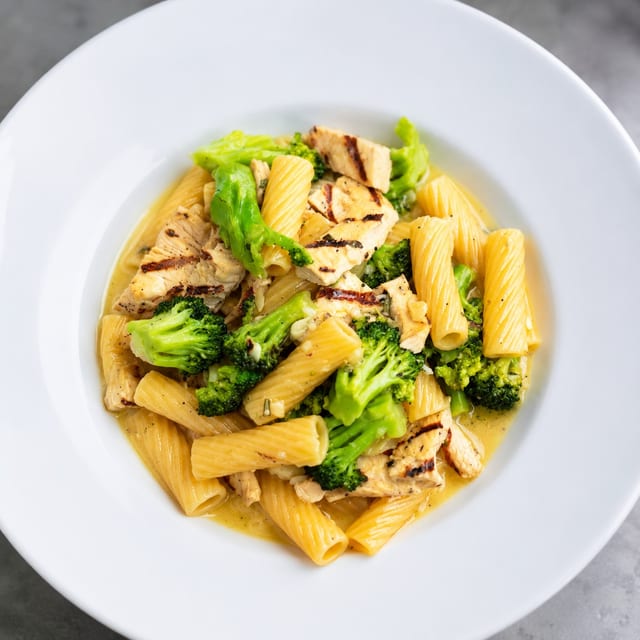 Rigatoni with Broccoli & Chicken (Entrees).