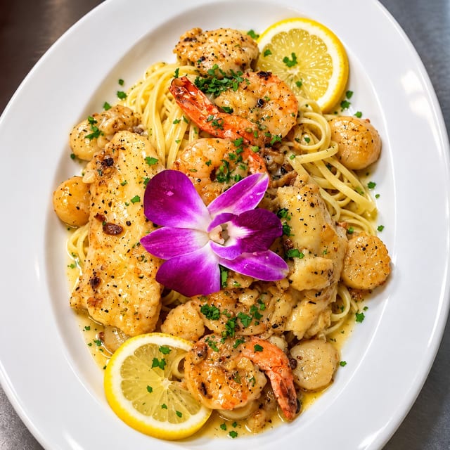 Broiled Seafood Platter.