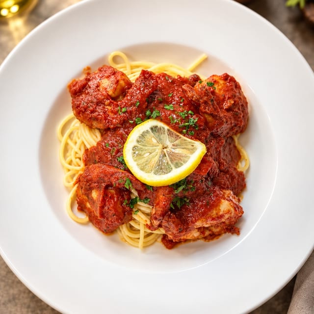 Shrimp Marinara or Fra Diavolo.