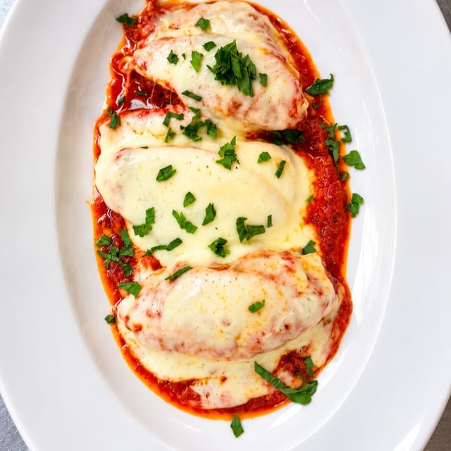 Eggplant Parmigiana Platter.