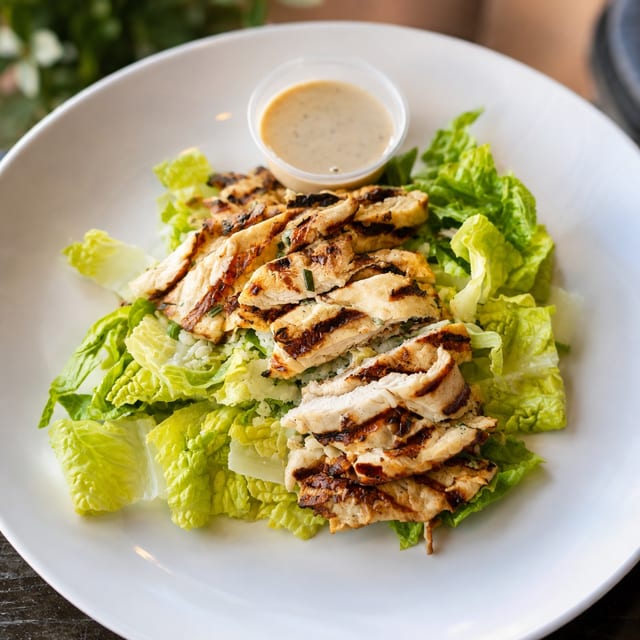 Grilled Chicken Caesar Salad.