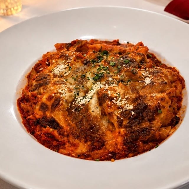 Baked Ziti Siciliana.