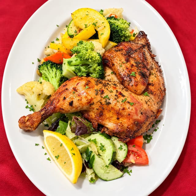 Half Broiled Chicken.