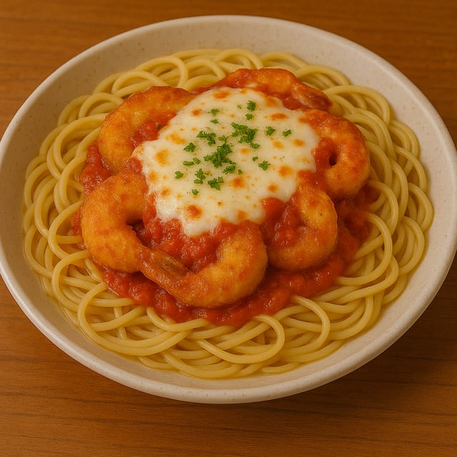 Shrimp Parmigiana.